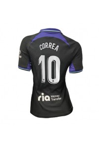 Fotbalové Dres Atletico Madrid Angel Correa #10 Dámské Venkovní Oblečení 2022-23 Krátký Rukáv